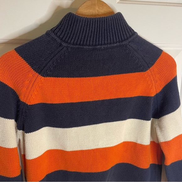 GAP Blue, White, Orange Striped Pull-over Sweater Size 10L - Picture 7 of 7